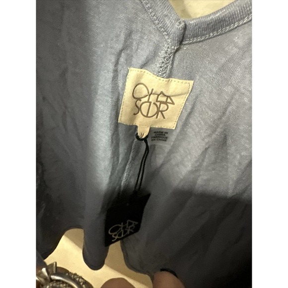 Women's CHASER Blouse NWT Sz M Blue - Picture 3 of 3